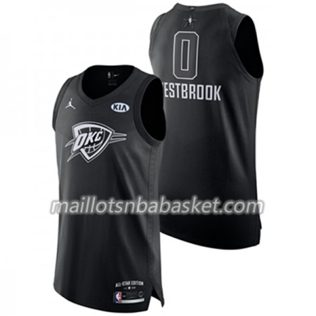 Maillot Homme Oklahoma City Thunder Russell Westbrook 0 2018 All Star Jordan Brand Noir Swingman